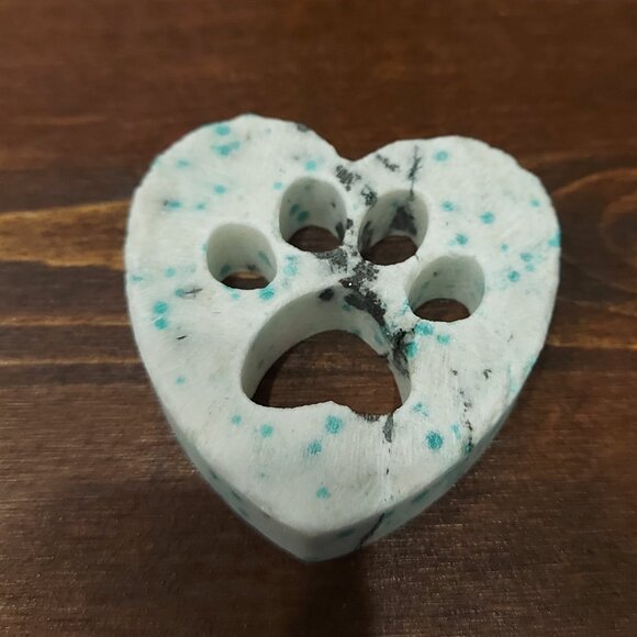 Black Obsidian Bulldog & K2 Paw Print Heart Crystal Bundle - Picture 7 of 12